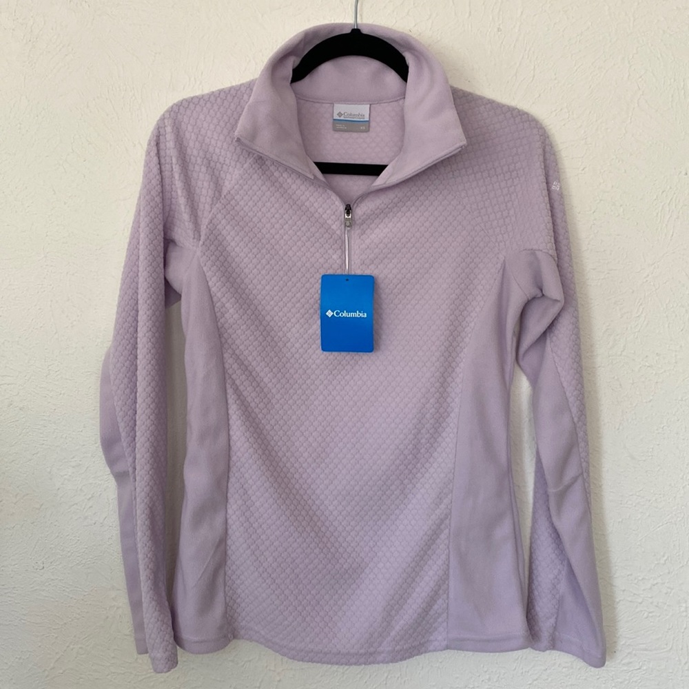 NWT Columbia Glacial IV Print 1/2 zip fleece size XS